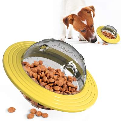 Fun Feeder Pet Bowl Dogs Planet Treat Toy Chew Ball Food Leakage Toys Plastic Pets Food Toy Ball