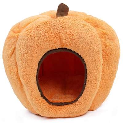 High Quality Cats Dogs Bed Washable Pets Cave Halloween Pumpkin Luxury Pets House